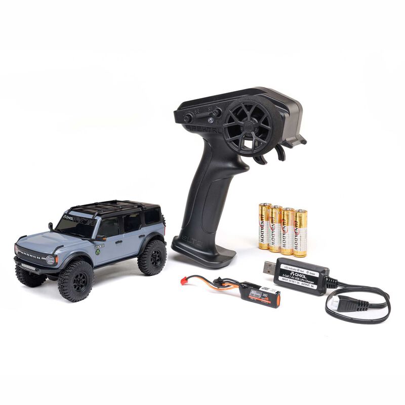Axial 1/30 SCX30 Ford Bronco 4X4 RTR Brushed Rock Crawler (Battery & Charger Included)