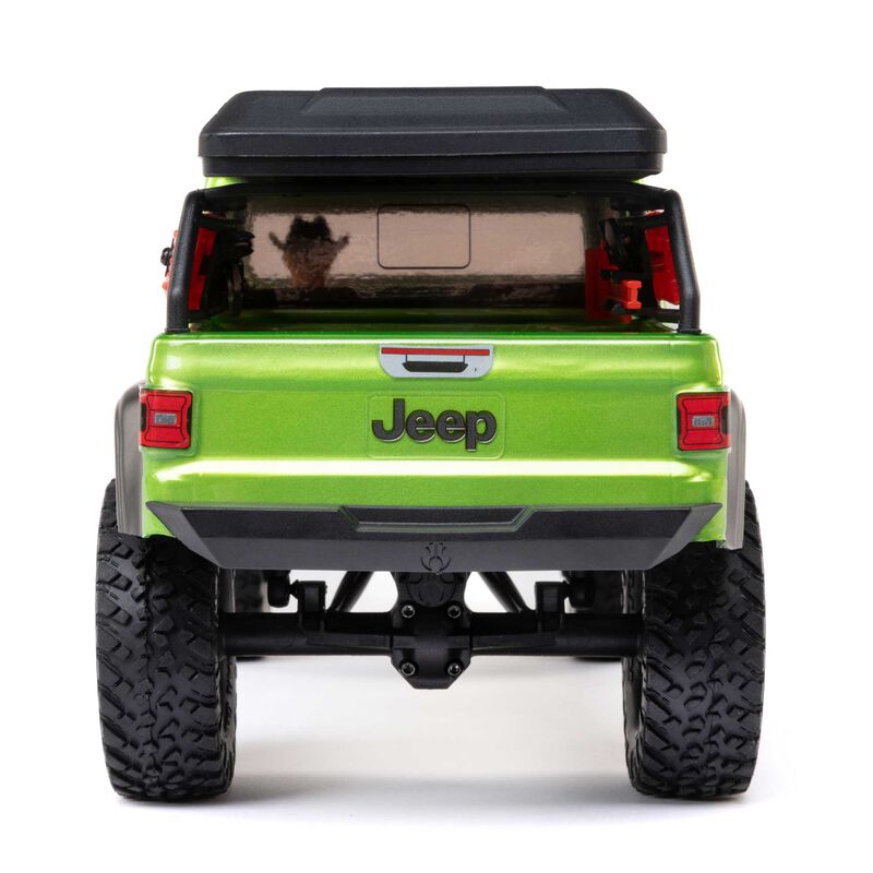Axial 1/24 SCX24 JEEP JT GLADIATOR 4WD ROCK CRAWLER BRUSHED RTR - GREEN - HeliDirect