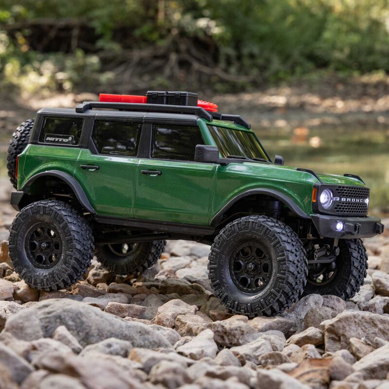 Axial 1/24 SCX24 Ford Bronco 4X4 RTR Brushed Rock Crawler (Battery & Charger Included) - Green