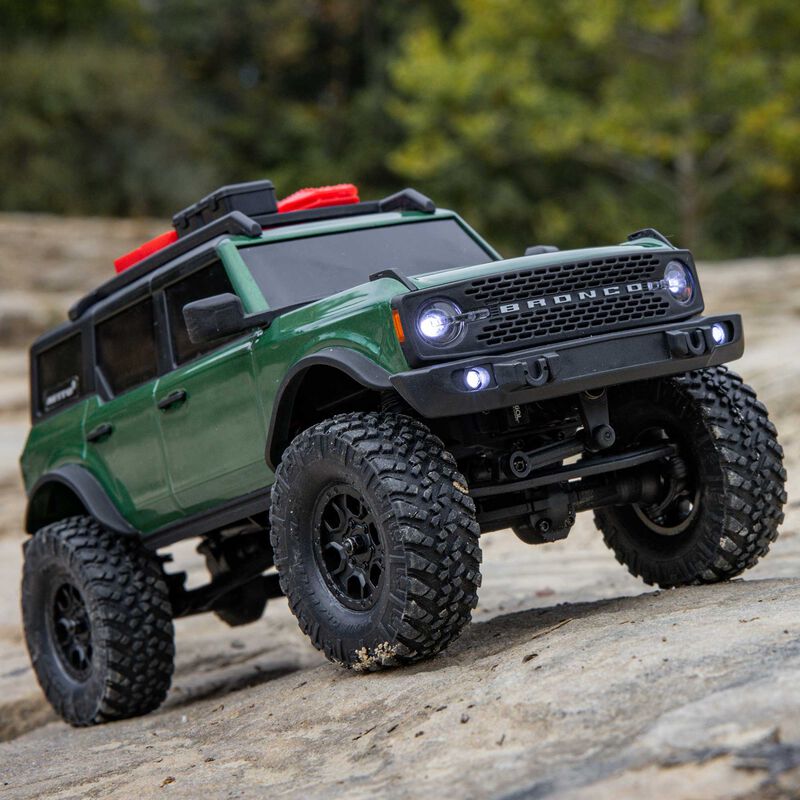 Axial 1/24 SCX24 Ford Bronco 4X4 RTR Brushed Rock Crawler (Battery & Charger Included) - Green