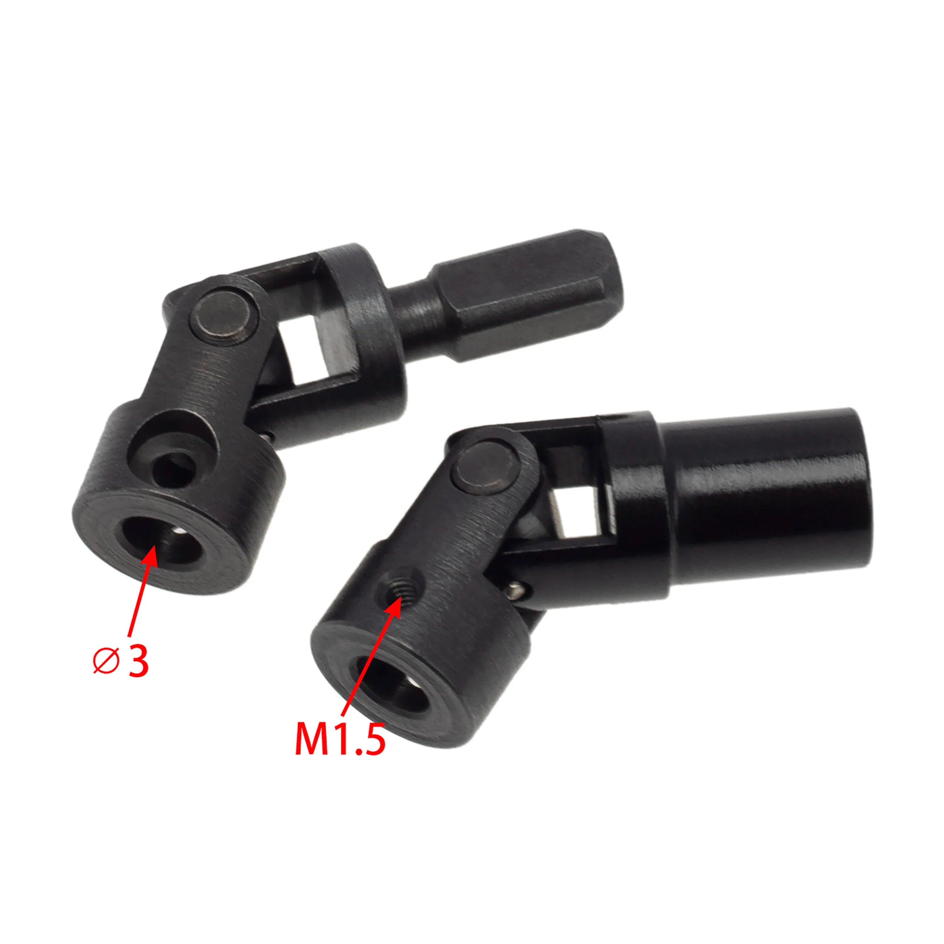 MEUS Racing  Metal Front&Rear Drive Shaft for Axial 1/24 SCX24 90081 C10 Jeep Ford Bronco (Section B) - HeliDirect