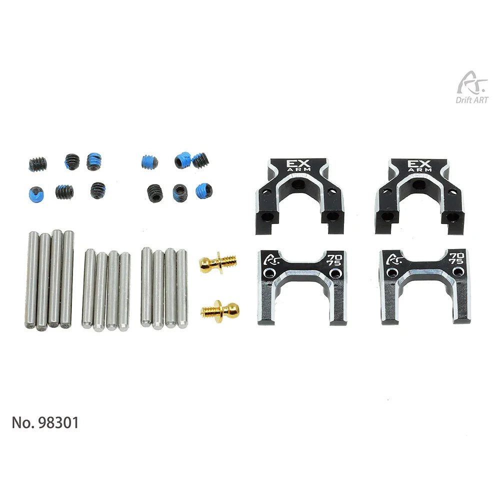 Drift ART New EX-Arm Alu 7075 Rear Arms - HeliDirect
