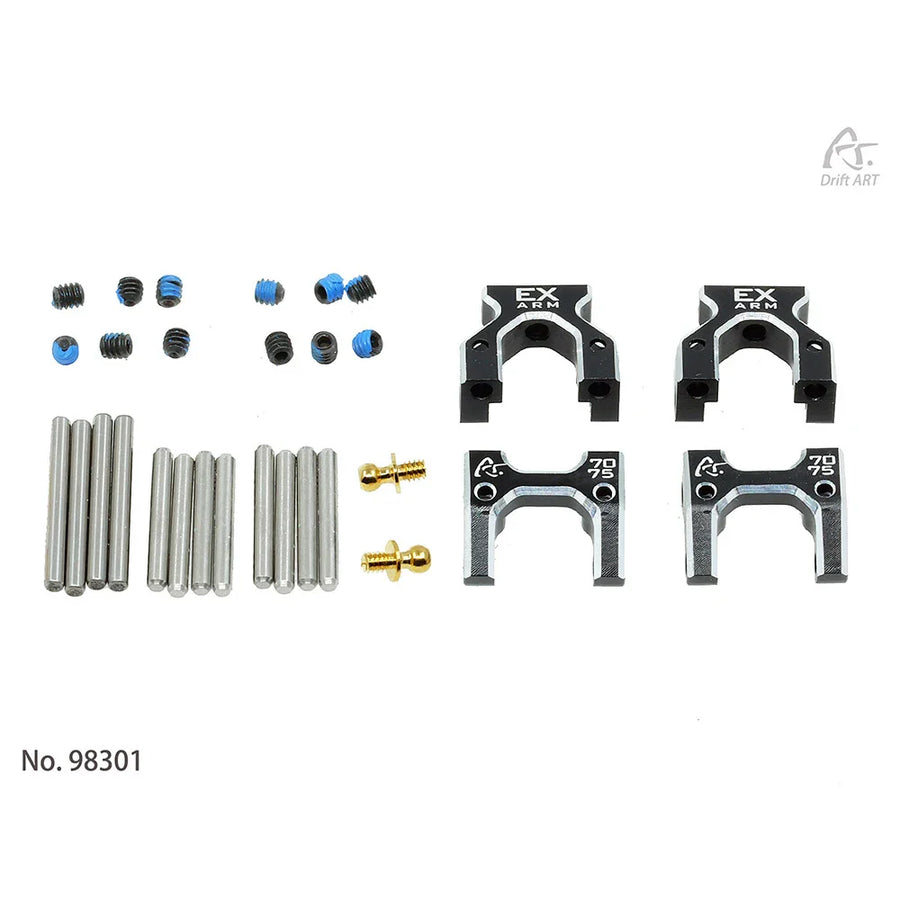 Drift ART New EX-Arm Alu 7075 Rear Arms - HeliDirect