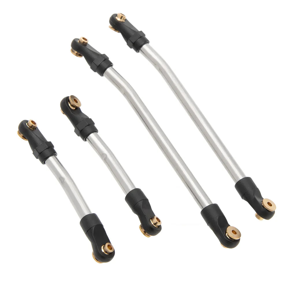 MEUS Racing Metal High Clearance Chassis & Steering Links Set for 1/24 SCX24 Deadbolt Betty