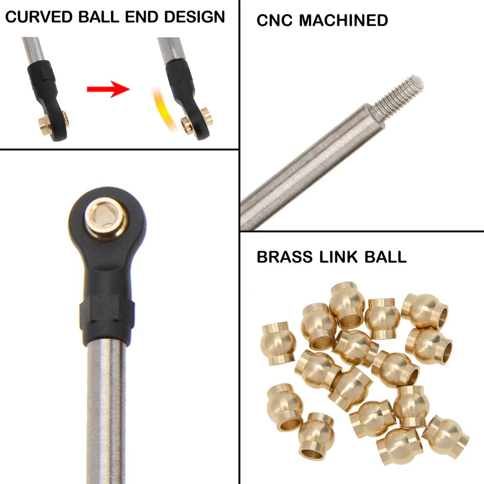 MEUS Racing High Clearance Chassis Links & Steering Links For 1/18 Redcat Ascent-18