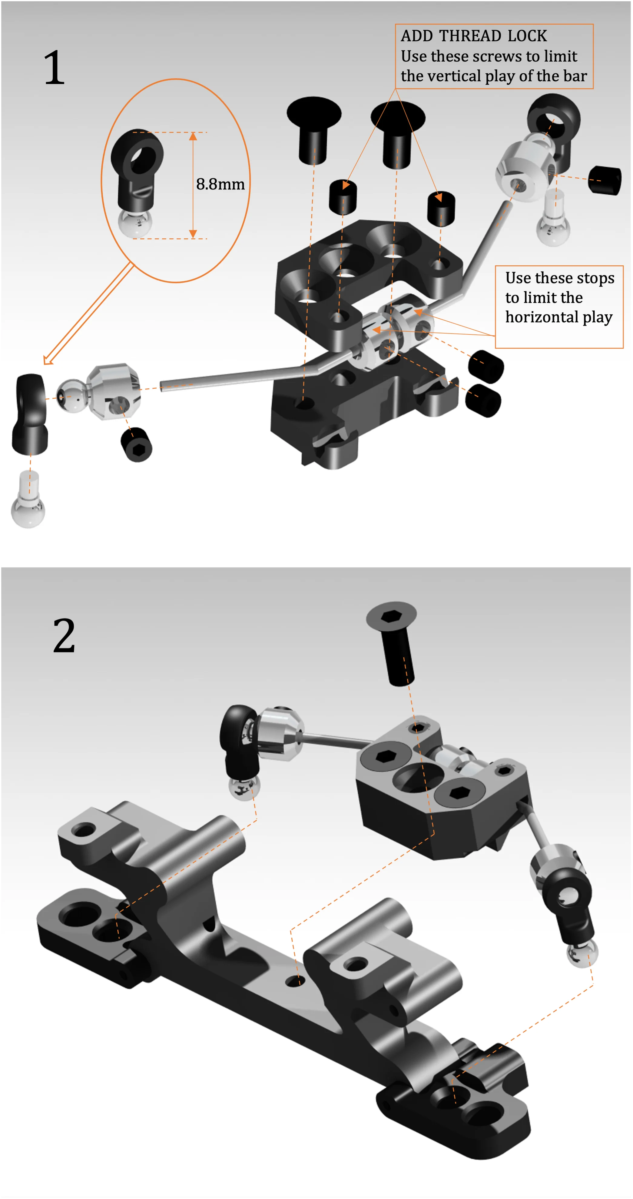 RTRC Anti Roll Bar System - HeliDirect