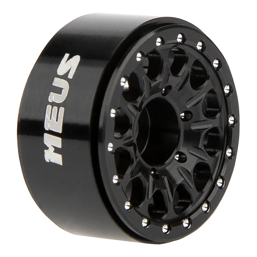 MEUS Racing 0.7-inch Beadlock Wheels Rims Deep-Dish Wheel for 1/30 Axial SCX30 1/32 Redcat Ascent-32