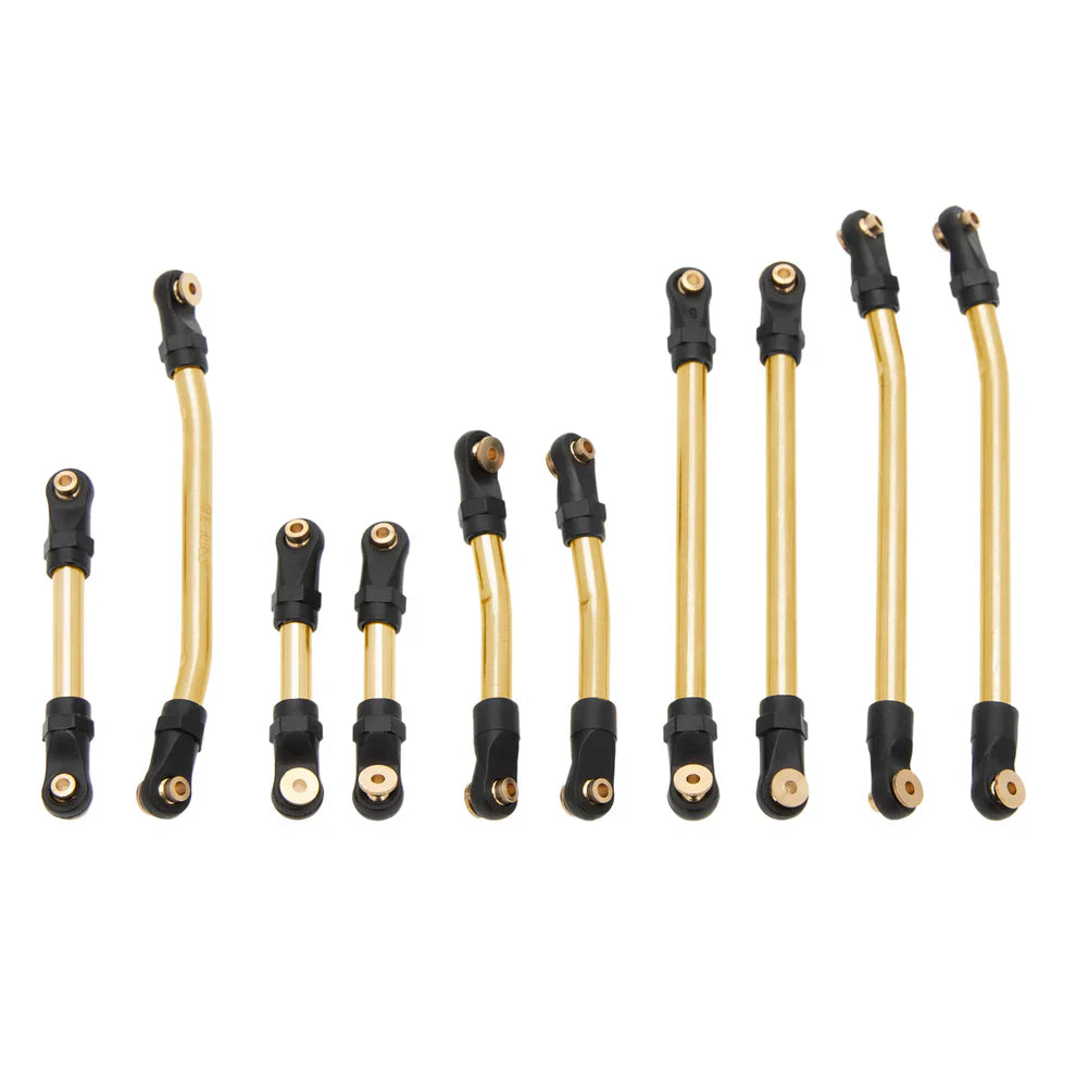 MEUS Racing Metal High Clearance Chassis & Steering Links Set for 1/24 SCX24 Deadbolt Betty