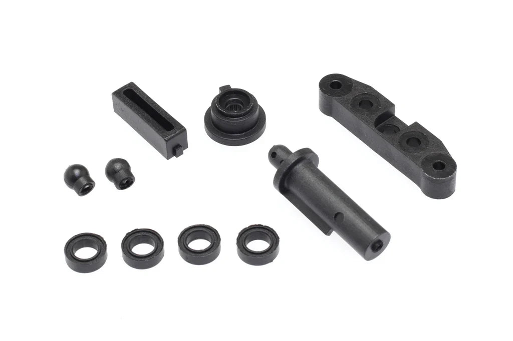C16301 Rear Lower Arm Mount & Pivot Ball 1/16 scale Puma(25 spline adapter, st bushing, battery plate post,)