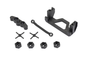 C16405 Wheel Hex & Servo Mount (cross pin, rear lower mount, st linkage)
