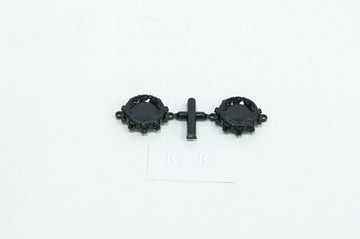 CD0633 Black Wheel Cap (w/decal, for KG1 Forged KD014 TRIDENT–D) 2 pcs - HeliDirect