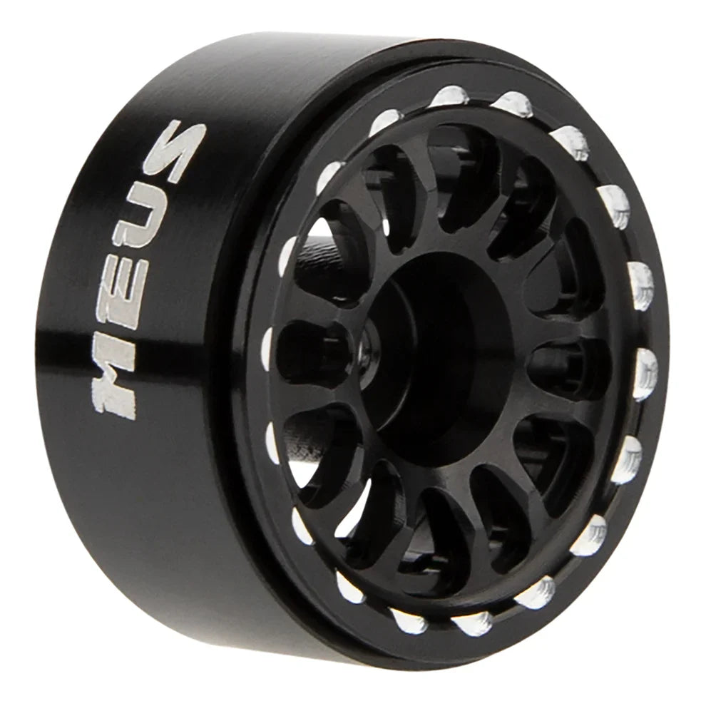 MEUS Racing 0.7-inch Beadlock Wheels Rims Deep-Dish Wheel for 1/30 Axial SCX30 1/32 Redcat Ascent-32