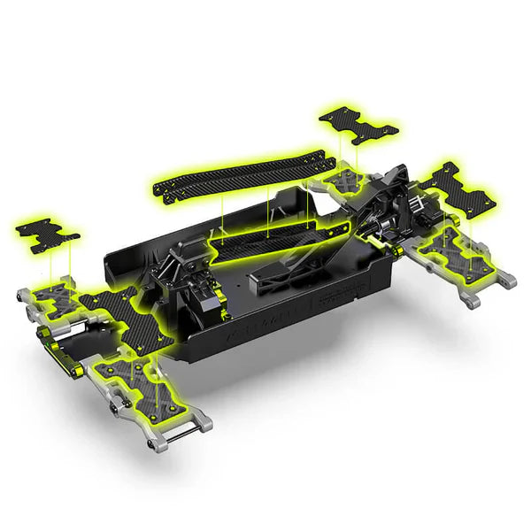 Rlaarlo Carbon Fiber MINI 1:10 Scale Brushless Monster Truck