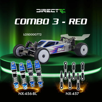 Losi 1/24 Micro-B 2WD Buggy RTR (Silver) With Nexx Racing Adjustable Turnbuckle Set & Oil Shock (4pcs) - Big Savings $18.29 Off
