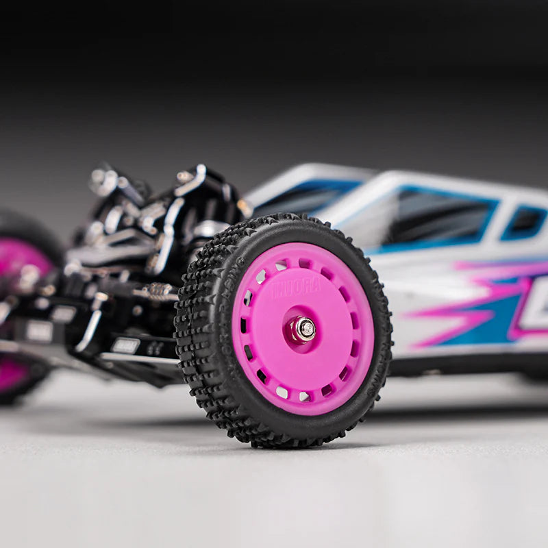 INJORA Pre-mounted Pin Buggy Tires & Wheels for 1/24 Losi Micro-B