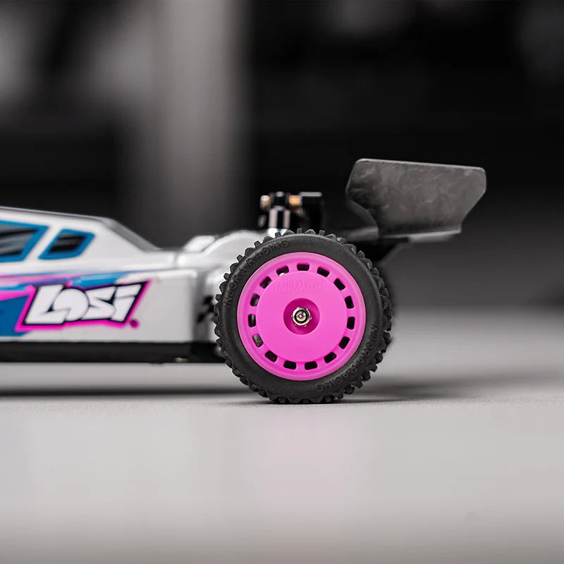 INJORA Pre-mounted Pin Buggy Tires & Wheels for 1/24 Losi Micro-B
