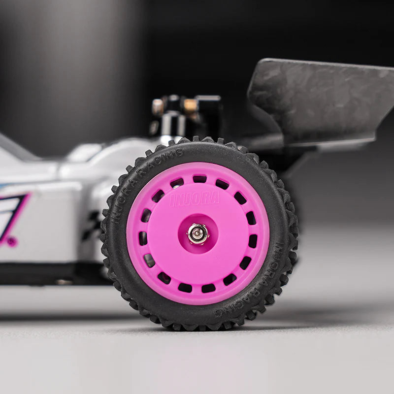 INJORA Pre-mounted Pin Buggy Tires & Wheels for 1/24 Losi Micro-B