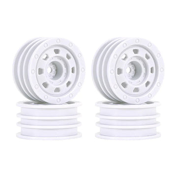 INJORA 1.3" Non-beadlock Wheels for 1/24 1/18 RC Crawlers - White