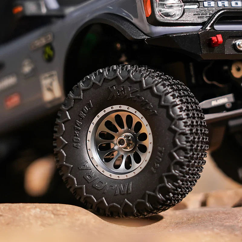 INJORA 0.7" D19 Ripple Aluminum Wheels for 1/30 SCX30