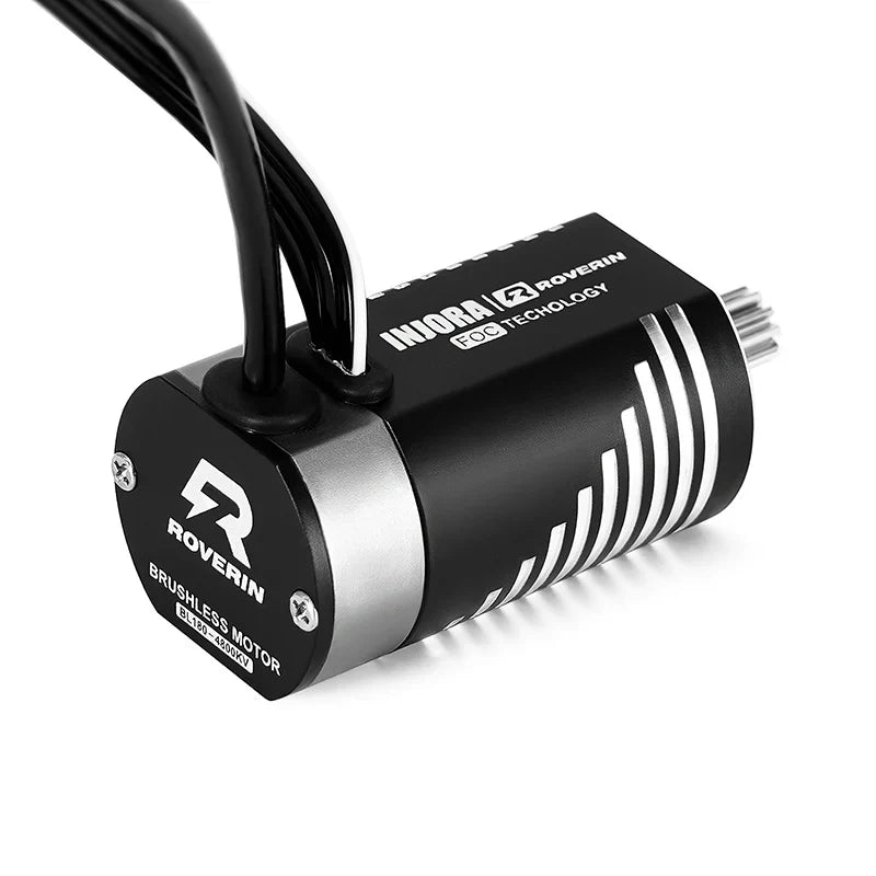 INJORA Roverin FOC Sensored Brushless ESC & Motor Combo for 1/18 TRX4M Ascent18 (4800Kv)