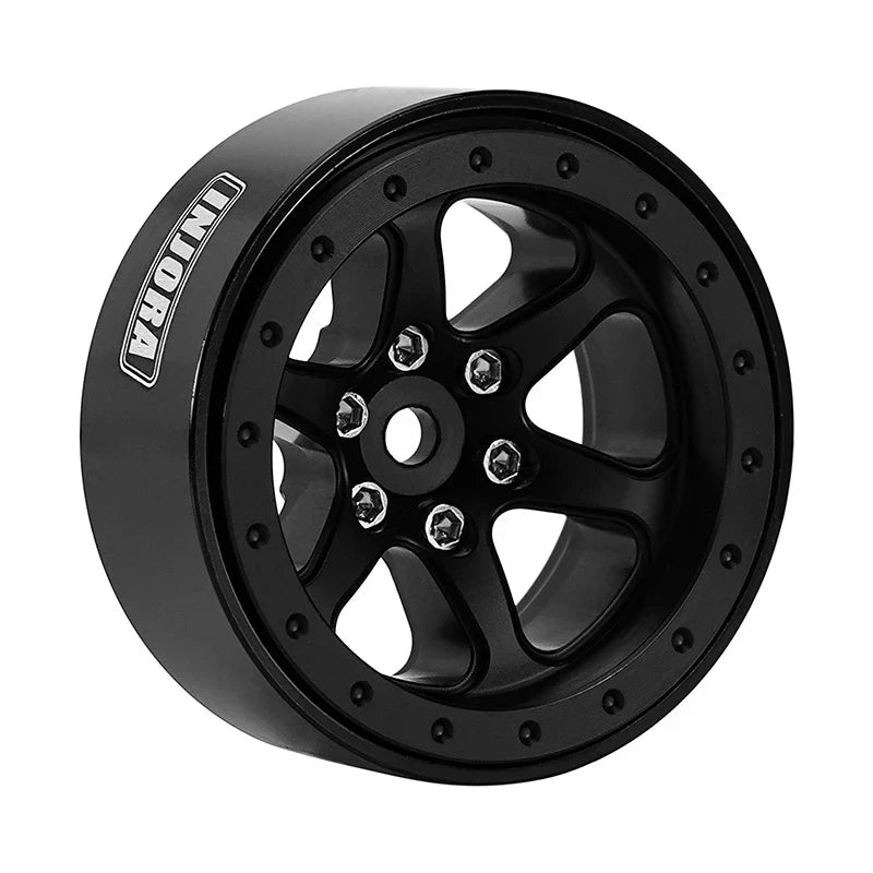 INJORA 1.3" Aluminum Beadlock Wheels offset -4.05mm for 1/24 1/18 RC Crawlers