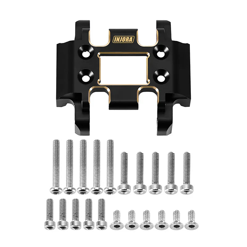 INJORA 21g Brass Skid Plate Transmission Mount For 1/18 Redcat Ascent18 - HeliDirect