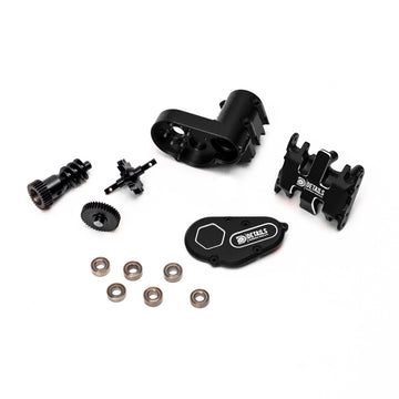 Aluminum Gear Box and Skid Plate With Gear for SCX30 Cars Upgrade Parts