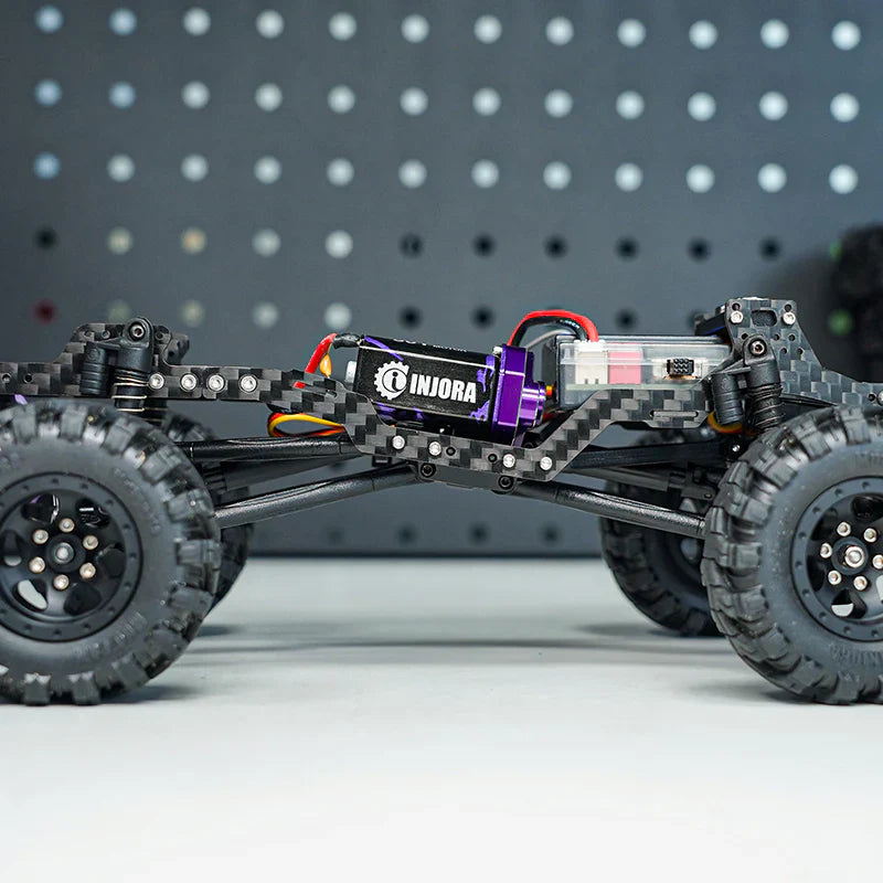 INJORA Universal LCG Carbon Fiber Chassis Frame Kit for 1/24 SCX24
