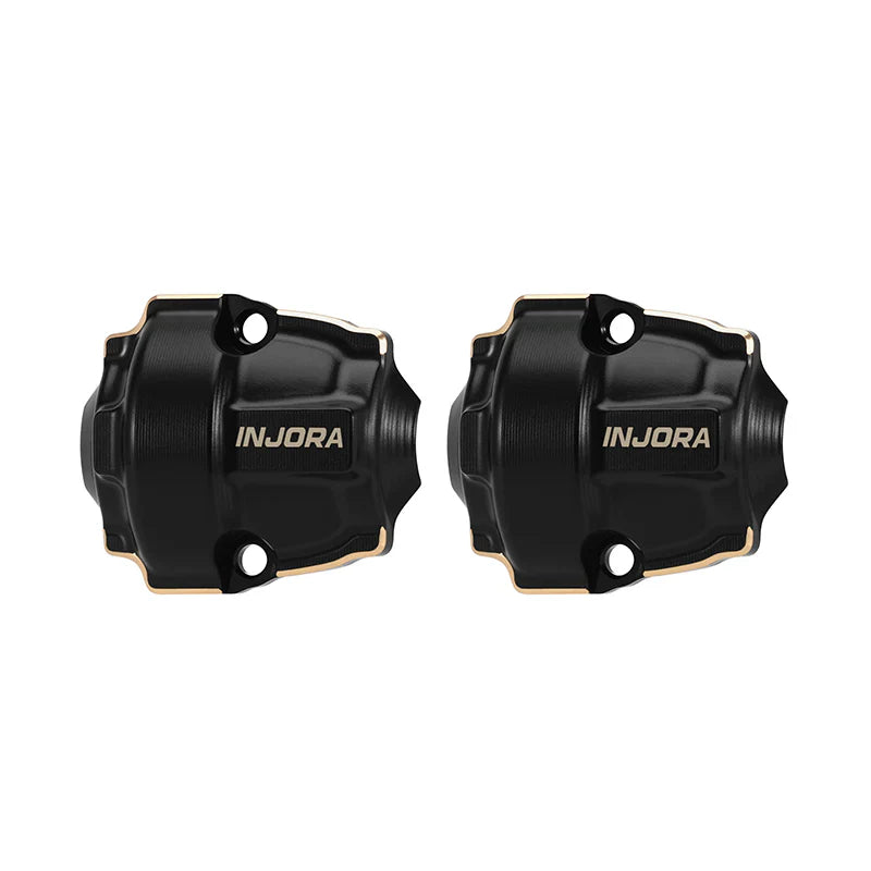 INJORA Black Coating Brass Diff Covers for 1/32 Redcat Ascent-32
