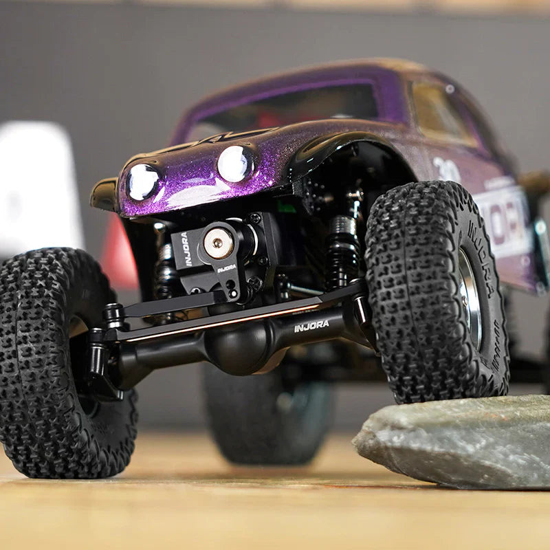 INJORA +3mm Planet Axles with Brass Steering Knuckles for 1/30 SCX30
