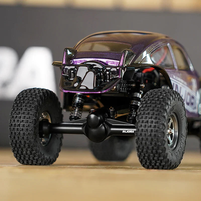 INJORA +3mm Planet Axles with Brass Steering Knuckles for 1/30 SCX30