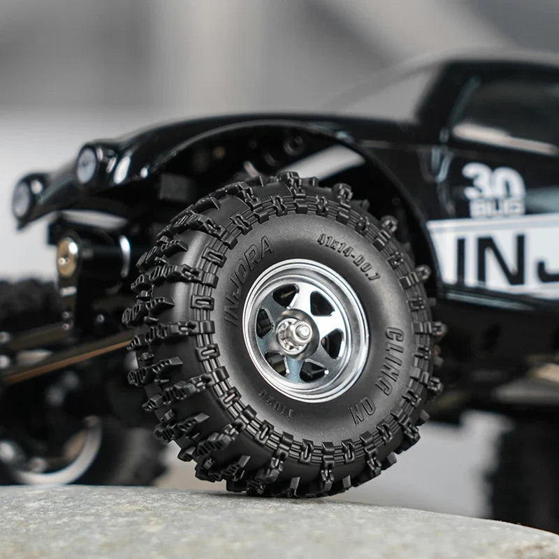INJORA 0.7" 41*14mm Cling On Tires for 1/30 SCX30