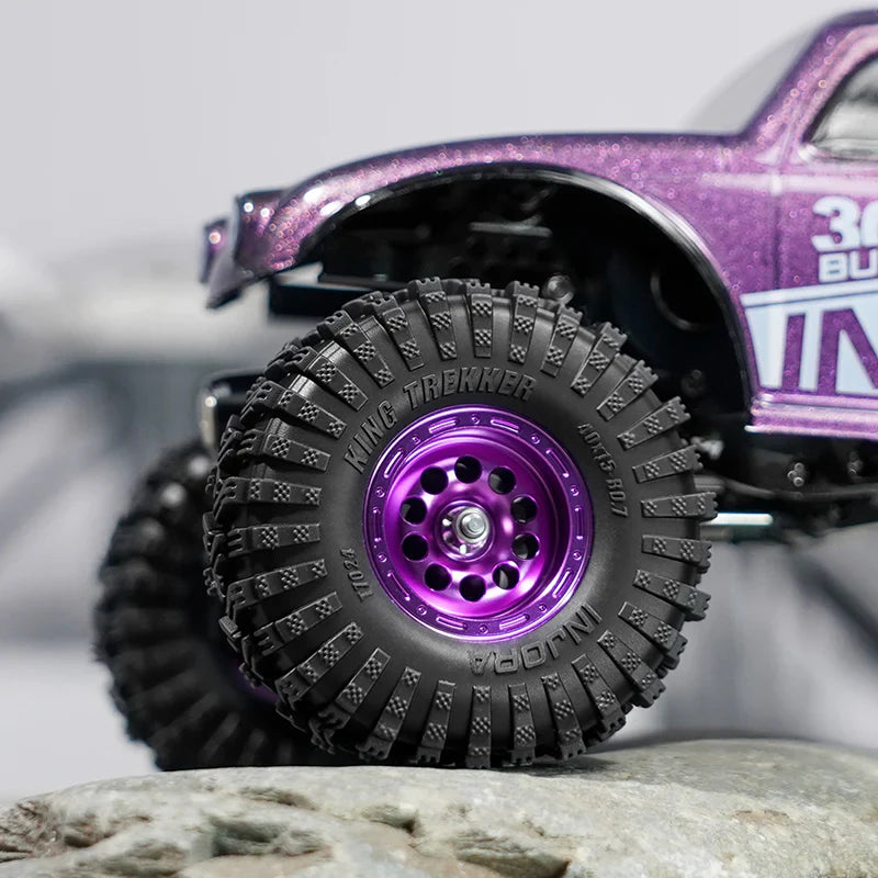 INJORA 0.7" 40*15mm King Trekker Tires for 1/30 SCX30