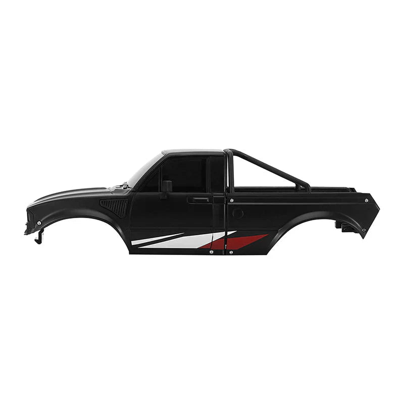 INJORA IR60 Pickup Hard Body with Bed Rack for 1/18 TRX4M Defender Bronco - BLACK