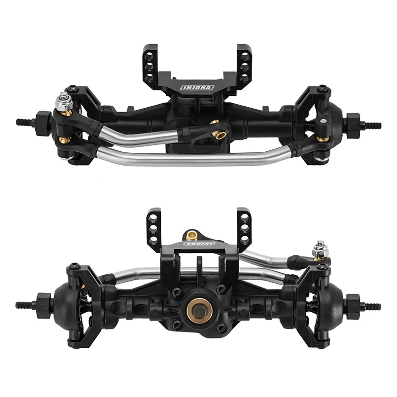 INJORA Lay Down Servo Mount With Steering Links For 1/18 TRX4M Stock Length Axles - HeliDirect