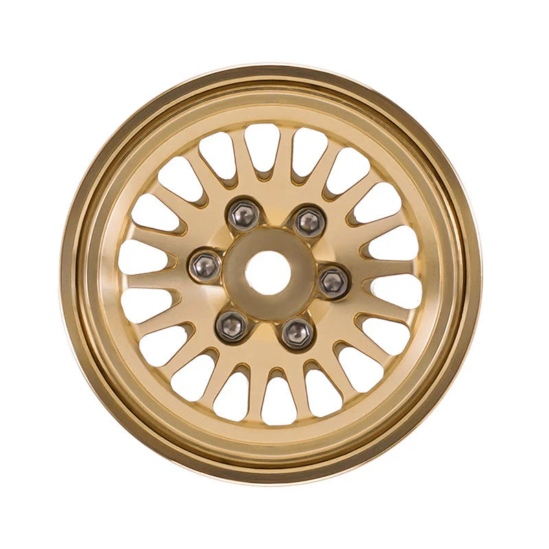 INJORA 1.0 Plus Brass Beadlock Wheels for 1/24 1/18 RC Crawler