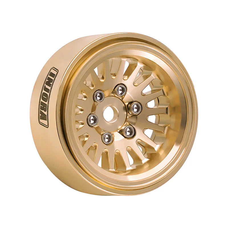 INJORA 1.0 Plus Brass Beadlock Wheels for 1/24 1/18 RC Crawler