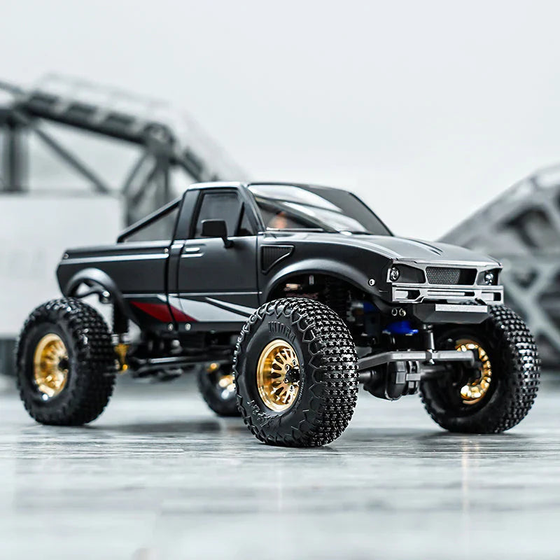 INJORA 1.0 XHX Pin Tires with 1.0 Plus Brass Beadlock Wheels Combo for 1/18 1/24 RC Crawlers