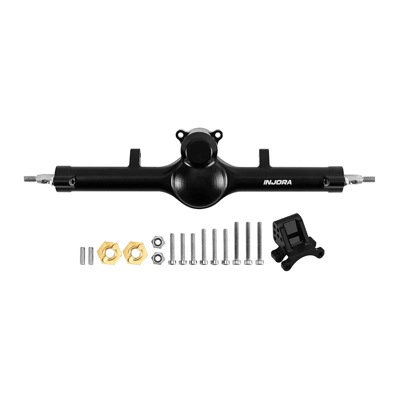 INJORA +4mm Planet Axles with Double Joint Shafts & Brass Steering Knuckles for 1/24 Axial SCX24