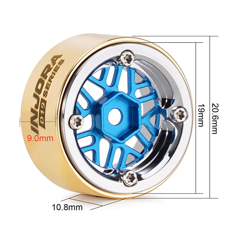 INJORA 0.7" D19 ModuWheel for 1/30 SCX30 1/32 Ascent-32 (MW7012)