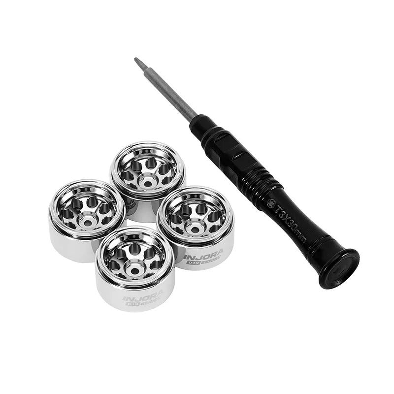 INJORA 0.7" D19 Aluminum Wheels for 1/30 SCX30 (W7013)