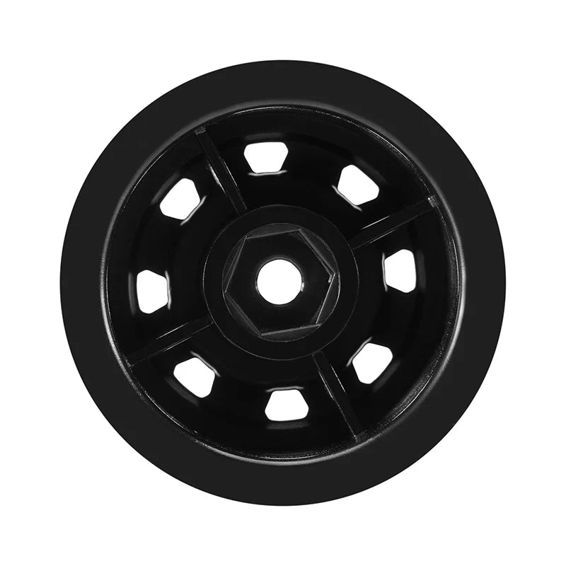 INJORA 1.3" Non-beadlock Wheels for 1/24 1/18 RC Crawlers - Black