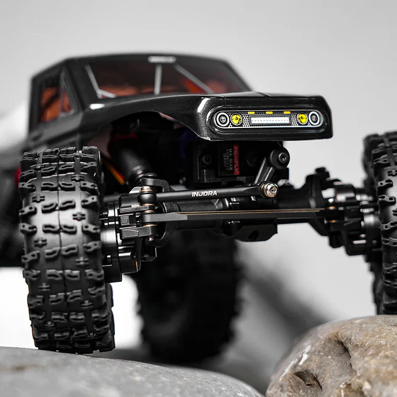 INJORA Black Brass Steering Links for 1/18 Redcat Ascent-18 & Scout II APEX