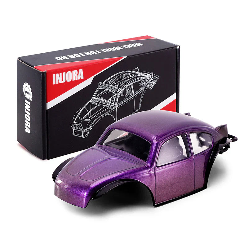 INJORA BUG24 Body with Interior for 1/24 SCX24 C10 JLU Bronco Base Camp - Purple