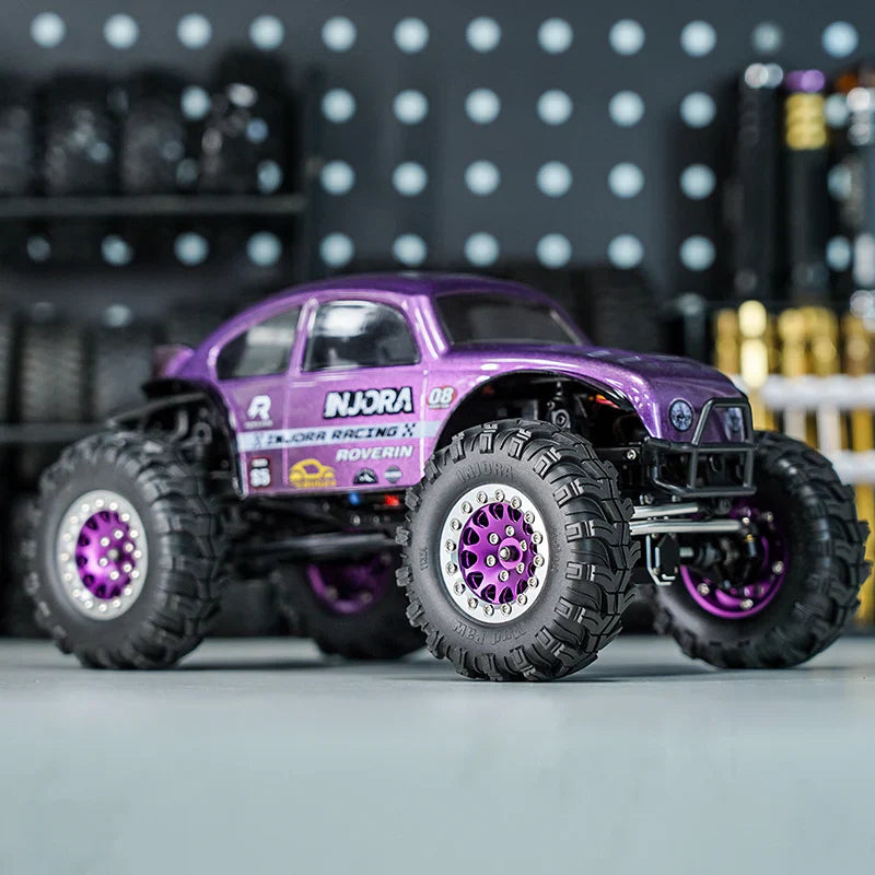 INJORA BUG24 Body with Interior for 1/24 SCX24 C10 JLU Bronco Base Camp - Purple