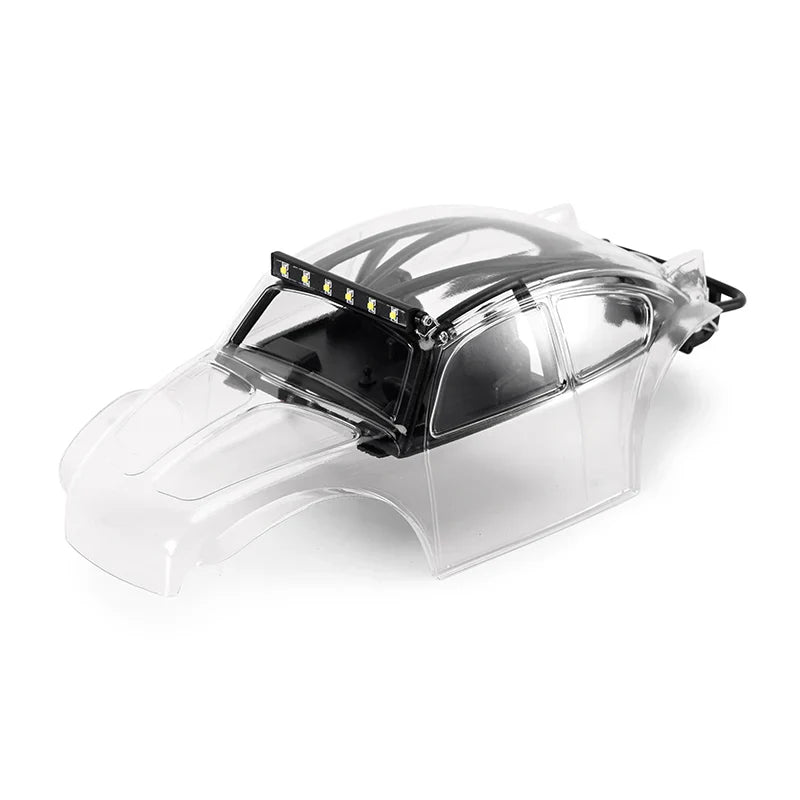 INJORA BUG24 Body with Interior for 1/24 SCX24 C10 JLU Bronco Base Camp - Clear