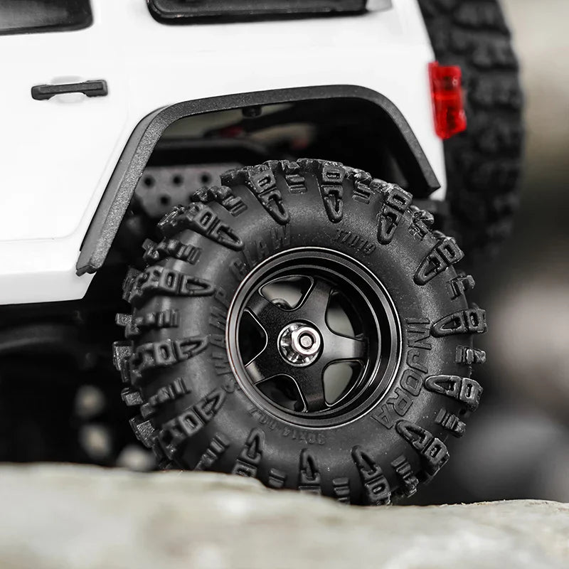 INJORA 0.7" 5-Spoke Aluminum Wheels for 1/30 SCX30