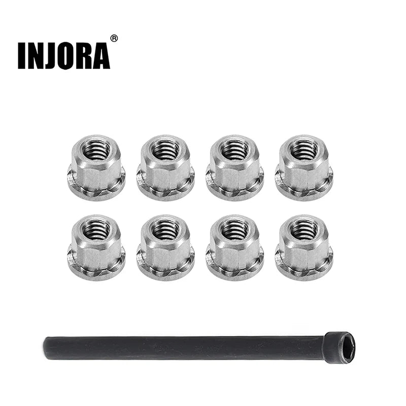 INJORA M2 Stainless Steel Nuts for 1/30 SCX30