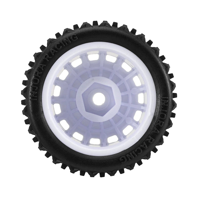 INJORA Pre-mounted Pin Buggy Tires & Wheels for 1/24 Losi Micro-B