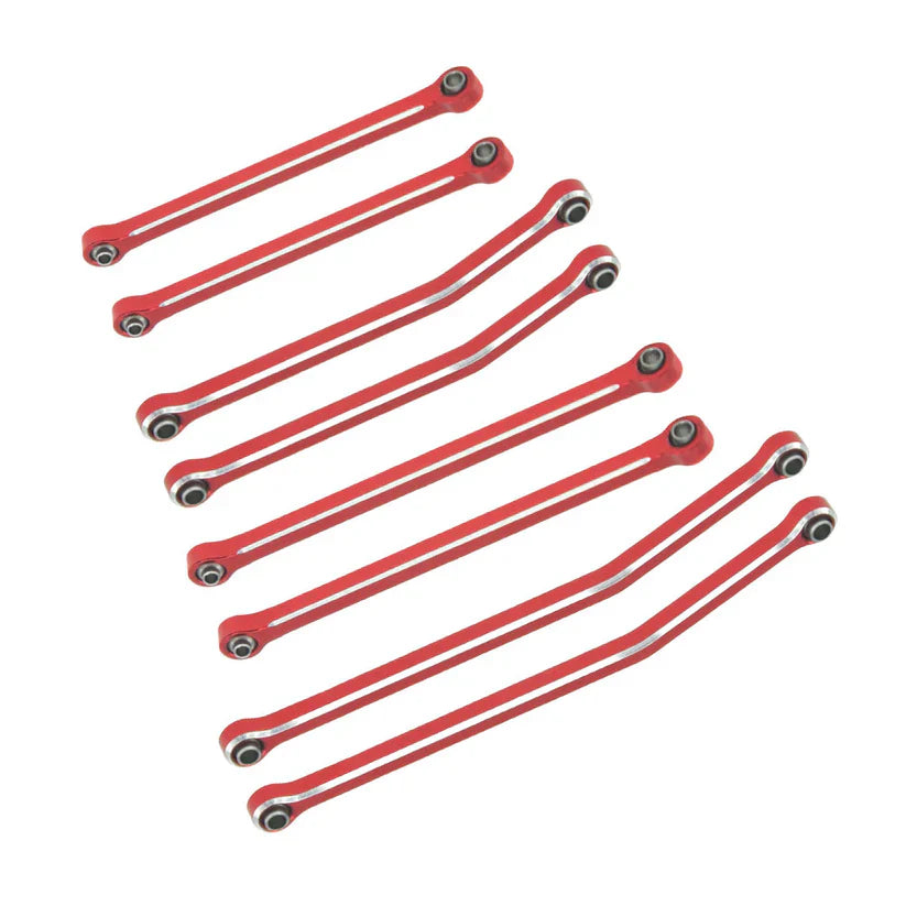 Aluminum Skid Link Rods for SCX30 Cars Upgrade Parts (8pcs/set)